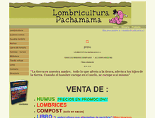 Tablet Screenshot of lombricultura.cl